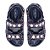 Papete Tweed Rebites Couro Luiza Barcelos Azul Marinho - Imagem 6