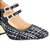Sapato Salto Alto Mary Jane Tweed Luiza Barcelos Preto - Imagem 4
