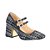 Sapato Salto Alto Mary Jane Tweed Luiza Barcelos Preto - Imagem 2