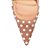 Scarpin Slingback Salto Baixo Tela Brilhos Fivela Luiza Barcelos Camel - Imagem 7