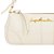 Bolsa Feminina Pequena Couro Verniz Alça Fina Luiza Barcelos Off White - Imagem 5