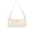 Bolsa Feminina Pequena Couro Verniz Alça Fina Luiza Barcelos Off White - Imagem 1
