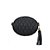 Bolsa Feminina Pequena Redonda Couro Metalassê Luiza Barcelos Preto - Imagem 3