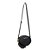 Bolsa Feminina Pequena Redonda Couro Metalassê Luiza Barcelos Preto - Imagem 4