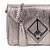 Bolsa Feminina Pequena Couro Metalcolor Logomania Luiza Barcelos Prata - Imagem 5