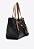 Bolsa Feminina Grande Tote Thais Couro Adereços Logo Vicenza Preto - Imagem 2