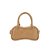 Bolsa Feminina Pequena Couro Dupla Alça Cadeado Luiza Barcelos Camel - Imagem 3