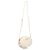 Bolsa Feminina Pequena Couro Redonda Metalassê Luiza Barcelos Off White - Imagem 4