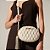 Bolsa Feminina Pequena Couro Redonda Metalassê Luiza Barcelos Off White - Imagem 6