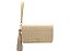 Bolsa Feminina Pequena Thais Clutch Logomania Vicenza Bege - Imagem 1