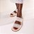 Papete Feminina Tiras Geometrics Cuts Luiza Barcelos Off White - Imagem 7