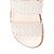 Papete Feminina Tiras Geometrics Cuts Luiza Barcelos Off White - Imagem 6