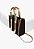 Bolsa Feminina Média Tote Multimaterial Tiras Duo Schutz Preto - Imagem 2