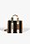 Bolsa Feminina Média Tote Multimaterial Tiras Duo Schutz Preto - Imagem 1