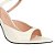 Scarpin Mule Salto Alto Tira Peep Toe Luiza Barcelos Off White - Imagem 4