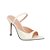 Scarpin Mule Salto Alto Tira Peep Toe Luiza Barcelos Off White - Imagem 2