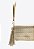Bolsa Feminina Pequena Thais Clutch Logomania Vicenza Dourado - Imagem 5