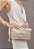 Bolsa Feminina Pequena Thais Clutch Logomania Vicenza Dourado - Imagem 6