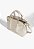 Bolsa Feminina Média Tote Couro Corrente Schutz Branco - Imagem 2