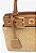 Bolsa Feminina Pequena Lien Dupla Alça Palha Fivelas Vicenza Camel - Imagem 5