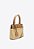 Bolsa Feminina Pequena Lien Dupla Alça Palha Fivelas Vicenza Camel - Imagem 2