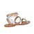 Rasteira Feminina Spikes Tiras Metalizadas Luiza Barcelos Prata - Imagem 3