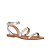 Rasteira Feminina Spikes Tiras Metalizadas Luiza Barcelos Prata - Imagem 2