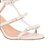 Sandália Salto Bloco Tiras Laços Fivela Luiza Barcelos Off White - Imagem 4
