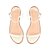 Rasteira Feminina Tira Alça Fivela Luiza Barcelos Off White - Imagem 6