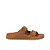 Chinelo Feminino Slide Tiras Fivela Luiza Barcelos Camel - Imagem 1