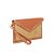 Bolsa Feminina Pequena Couro Spikes Tressê Luiza Barcelos Camel - Imagem 2
