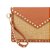 Bolsa Feminina Pequena Couro Spikes Tressê Luiza Barcelos Camel - Imagem 5