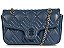 Bolsa Feminina Grande Shoulder Perry Couro Alça Corrente Schutz Azul - Imagem 1