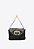 Bolsa Feminina Pequena Gianne Couro Corrente Alça Fina Vicenza Preto - Imagem 1