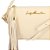 Bolsa Feminina Pequena Couro Alça Corrente Logo Luiza Barcelos Off White - Imagem 4