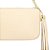 Bolsa Feminina Pequena Couro Alça Corrente Logo Luiza Barcelos Off White - Imagem 5