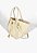 Bolsa Feminina Média Tote Dupla Alça Aplicação Schutz Off White - Imagem 2