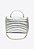 Bolsa Feminina Média Lily Alça Corrente Logomania Vicenza Prata - Imagem 3