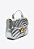 Bolsa Feminina Média Lily Alça Corrente Logomania Vicenza Prata - Imagem 2
