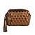 Bolsa Média Matelassê Couro Luiza Barcelos Bronze - Imagem 1