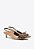 Scarpin Slingback Salto Baixo Celeste Palha Flor Vicenza Bege - Imagem 4