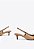 Scarpin Slingback Salto Baixo Celeste Palha Flor Vicenza Bege - Imagem 5