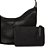 Bolsa Feminino Média Couro Geometric Cuts Luiza Barcelos Preto - Imagem 5