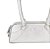 Bolsa Feminina Pequena Couro Baguete Metalcolor Luiza Barcelos Prata - Imagem 5