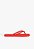Chinelo Feminino Jelly Bico Quadrado Logo Schutz Vermelho - Imagem 1
