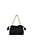 Bolsa Feminina Pequena Bucket Couro Alça Corrente Luiza Barcelos Preto - Imagem 1