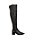 Bota Feminina Over The Knee Couro Luiza Barcelos Preto - Imagem 1