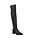 Bota Feminina Over The Knee Couro Luiza Barcelos Preto - Imagem 2