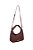 Bolsa Feminina Pequeno Metalassê Hobo Dupla Alça Luiza Barcelos Coffee - Imagem 4