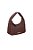 Bolsa Feminina Pequeno Metalassê Hobo Dupla Alça Luiza Barcelos Coffee - Imagem 2
